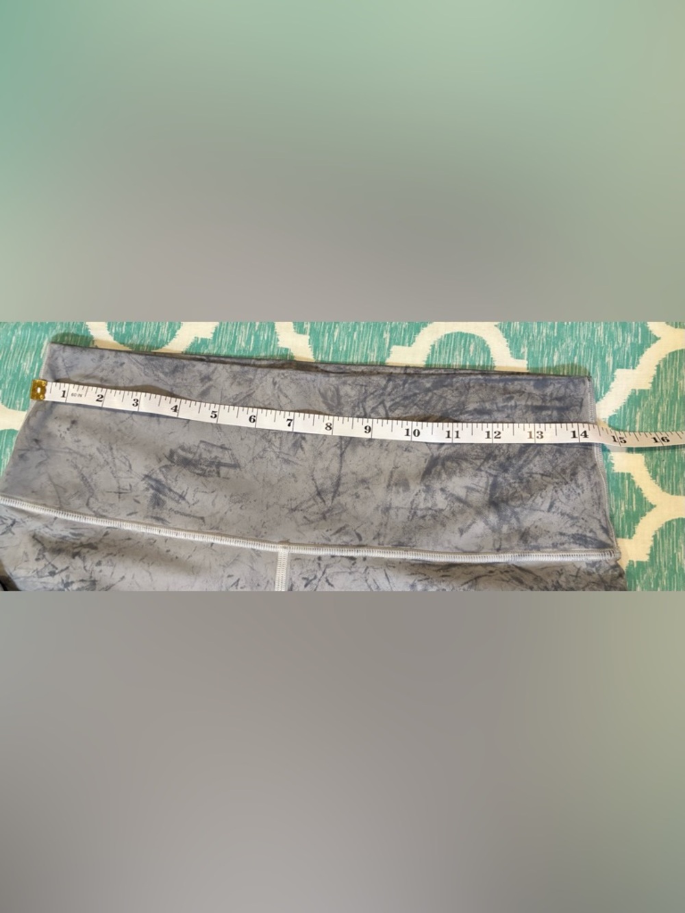 Lululemon Wunder Under High Rise Leggings Gray Marble Print Size Approx M (29”) - Picture 6 of 8